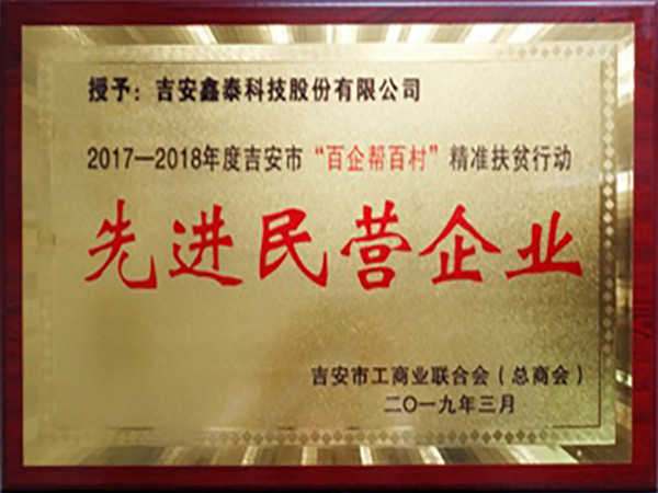 精准扶贫先进民营企业